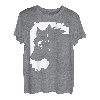 Wolf und Mond Silhouette Wölfe Spruch T-Shirt
