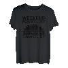 Wochenendvorhersage 100% Chance von Sägemehl und Holzbearbeitung T-Shirt