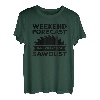 Wochenendvorhersage 100% Chance von Sägemehl und Holzbearbeitung T-Shirt