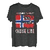 Wikinger Schiff - Segelschiff Norwegen Norwegische Flagge T-Shirt