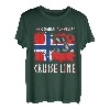 Wikinger Schiff - Segelschiff Norwegen Norwegische Flagge T-Shirt