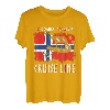 Wikinger Schiff - Segelschiff Norwegen Norwegische Flagge T-Shirt
