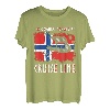 Wikinger Schiff - Segelschiff Norwegen Norwegische Flagge T-Shirt