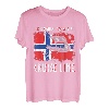 Wikinger Schiff - Segelschiff Norwegen Norwegische Flagge T-Shirt