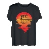 Marimba Vintage Sonnenuntergang Marschband Instrument Musiker T-Shirt