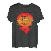Marimba Vintage Sonnenuntergang Marschband Instrument Musiker T-Shirt