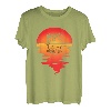 Marimba Vintage Sonnenuntergang Marschband Instrument Musiker T-Shirt