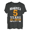 5 Jahre verheiratet 5. Hochzeitstag Holzhochzeit T-Shirt