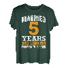 5 Jahre verheiratet 5. Hochzeitstag Holzhochzeit T-Shirt