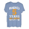 5 Jahre verheiratet 5. Hochzeitstag Holzhochzeit T-Shirt