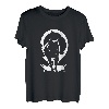 Wolf und Mond Silhouette Wölfe Spruch T-Shirt