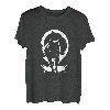 Wolf und Mond Silhouette Wölfe Spruch T-Shirt