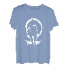 Wolf und Mond Silhouette Wölfe Spruch T-Shirt