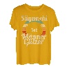 Herren Sägemehl ist Männerglitzer Holz Sägewerk T-Shirt