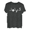 Herren Waldarbeiter Herzschlag Forstwirt Pulslinie EKG Förster T-Shirt