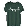 Herren Waldarbeiter Herzschlag Forstwirt Pulslinie EKG Förster T-Shirt