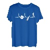 Herren Waldarbeiter Herzschlag Forstwirt Pulslinie EKG Förster T-Shirt