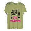 Ich holz immer mit Moderation Aperition Humor trinken Getränk T-Shirt
