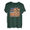 Vintage-Holz-Axt-Wurf, amerikanische Flagge, Grafik T-Shirt