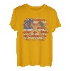 Vintage-Holz-Axt-Wurf, amerikanische Flagge, Grafik T-Shirt