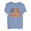 Vintage-Holz-Axt-Wurf, amerikanische Flagge, Grafik T-Shirt