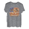 Vintage-Holz-Axt-Wurf, amerikanische Flagge, Grafik T-Shirt