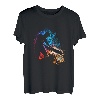 Holzfäller Flammen Motorsäge Retro Kettensäge Baum Fällen T-Shirt