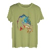 Holzfäller Flammen Motorsäge Retro Kettensäge Baum Fällen T-Shirt