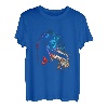 Holzfäller Flammen Motorsäge Retro Kettensäge Baum Fällen T-Shirt