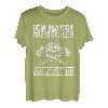 Herren Totenkopf Holz Lustiger Spruch T-Shirt