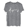 Achterbahn Herzschlag Themenpark Karneval Achterbahn T-Shirt