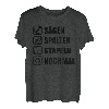 Herren SÄGEN SPALTEN STAPELN Holzfäller T-Shirt Geschenk Forstwirt T-Shirt