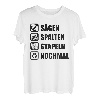 Herren SÄGEN SPALTEN STAPELN Holzfäller T-Shirt Geschenk Forstwirt T-Shirt