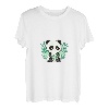 Niedlicher Happy Panda im Wald mit Bambus T-Shirt