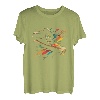Tischler Hobel Splash Art Handhobel Retro Tischler Werkzeug T-Shirt