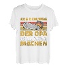 Herren Holzfäller Opa Will Holz Machen Säge Holzarbeiter T-Shirt