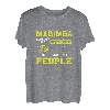 Marimba Instrument Intelligente Menschen Musiker Marschband T-Shirt