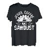 Holzbearbeitung Schreinerei Jesus Kaffee & Sägemehl T-Shirt