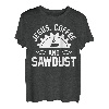 Holzbearbeitung Schreinerei Jesus Kaffee & Sägemehl T-Shirt