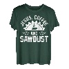 Holzbearbeitung Schreinerei Jesus Kaffee & Sägemehl T-Shirt
