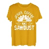 Holzbearbeitung Schreinerei Jesus Kaffee & Sägemehl T-Shirt