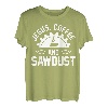 Holzbearbeitung Schreinerei Jesus Kaffee & Sägemehl T-Shirt
