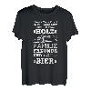 Holz Familie Freunde Bier Interessen Kettensäge Bierflasche T-Shirt