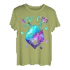 Nur ein Mädchen, das Wölfe liebt - Wolfsliebhaber Galaxie T-Shirt