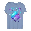Nur ein Mädchen, das Wölfe liebt - Wolfsliebhaber Galaxie T-Shirt