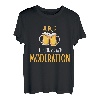 Ich holz immer mit Moderation, Humor, Aperio, Bier, Weihnachten Tee T-Shirt