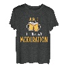 Ich holz immer mit Moderation, Humor, Aperio, Bier, Weihnachten Tee T-Shirt