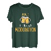 Ich holz immer mit Moderation, Humor, Aperio, Bier, Weihnachten Tee T-Shirt