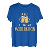 Ich holz immer mit Moderation, Humor, Aperio, Bier, Weihnachten Tee T-Shirt
