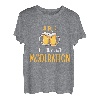 Ich holz immer mit Moderation, Humor, Aperio, Bier, Weihnachten Tee T-Shirt